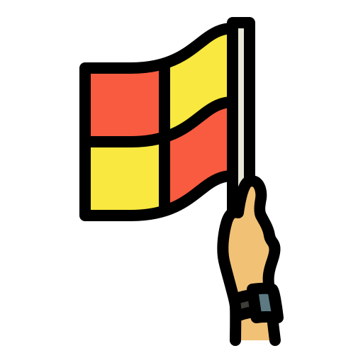 bandera de fútbol icono gratis