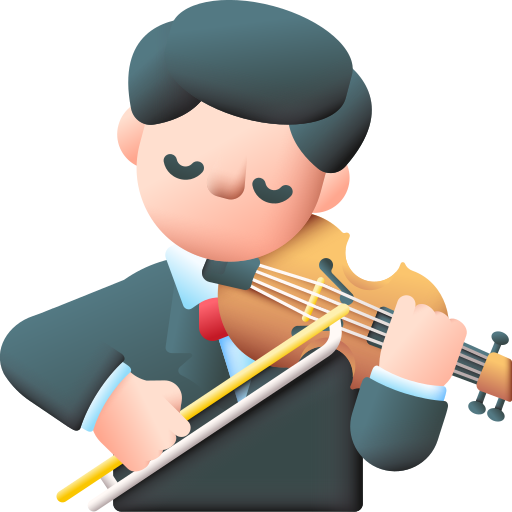 violinista icono gratis