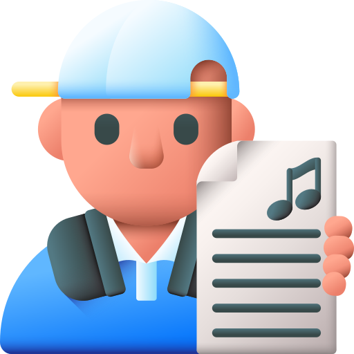 auteur compositeur Icône gratuit