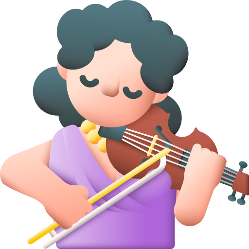 violinista icono gratis