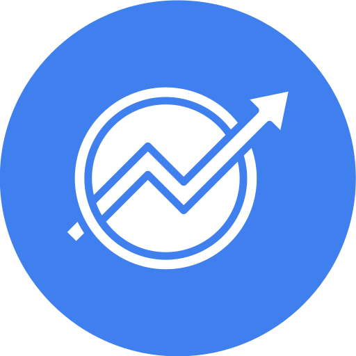 tendencia icono gratis