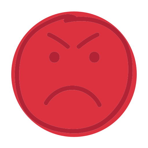 cara enojada icono gratis