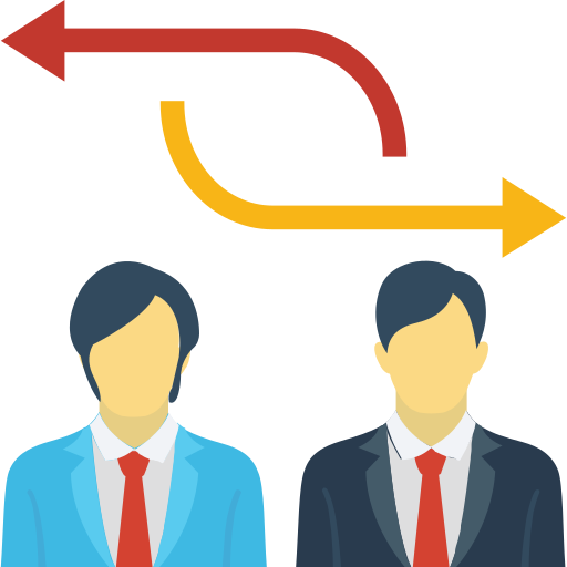 compañero de negocios icono gratis