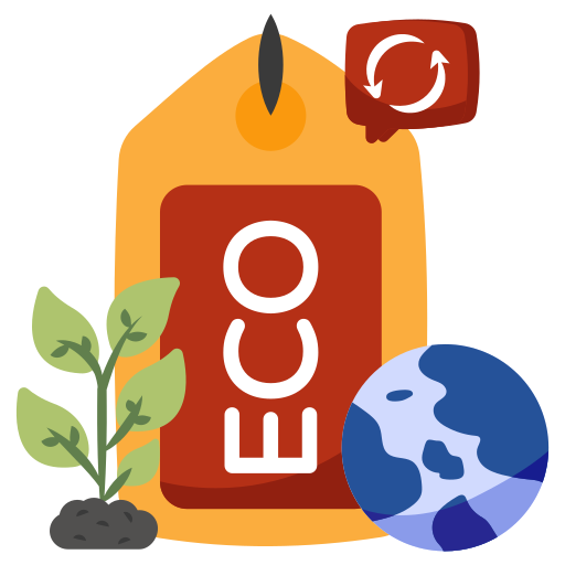 etiqueta ecológica icono gratis