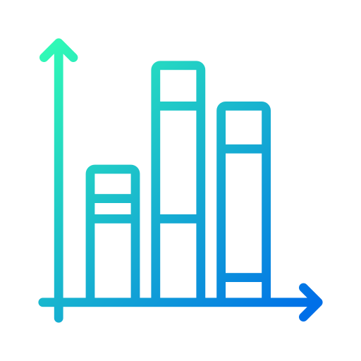 gráfico de columnas icono gratis