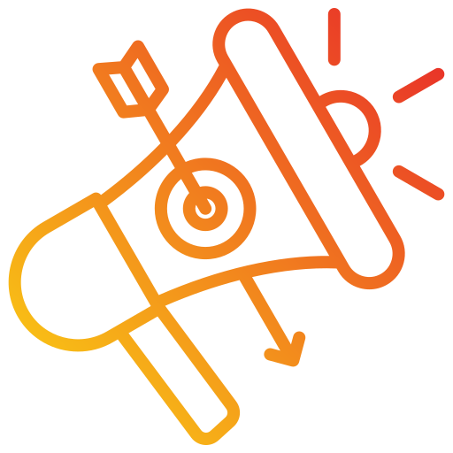 estrategia de mercadeo icono gratis