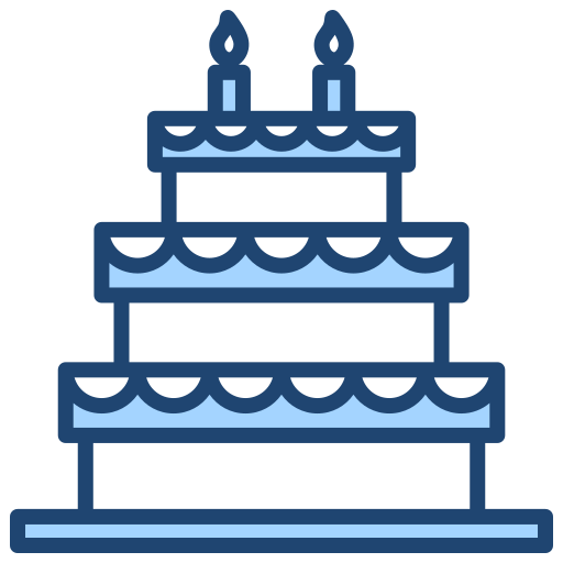 pastel de cumpleaños icono gratis