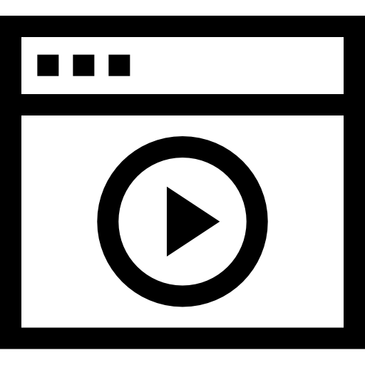 reproductor de video icono gratis