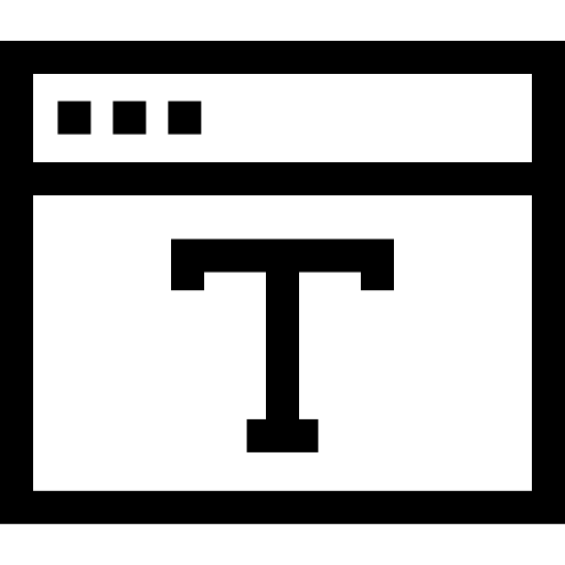 Typography free icon