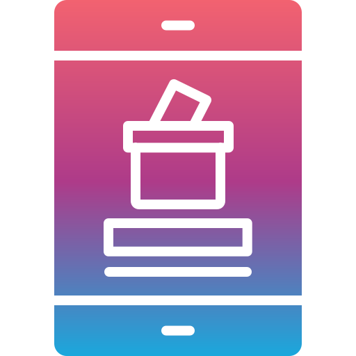 votación en línea icono gratis