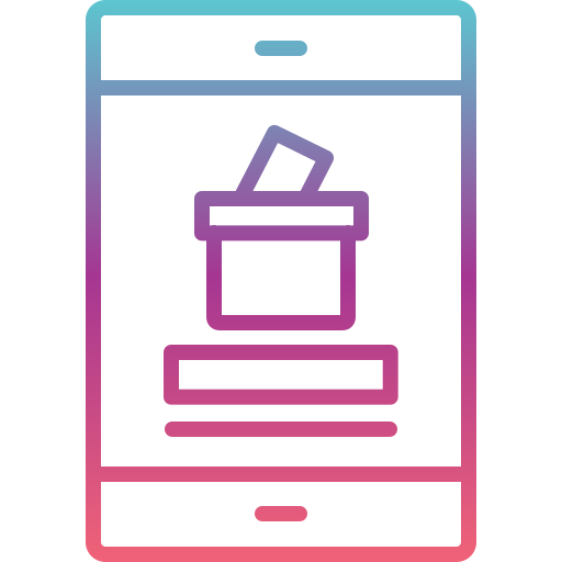 votación en línea icono gratis
