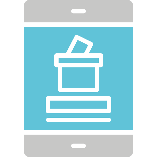 votación en línea icono gratis