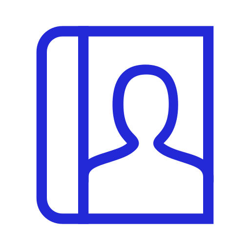 libro de contactos icono gratis