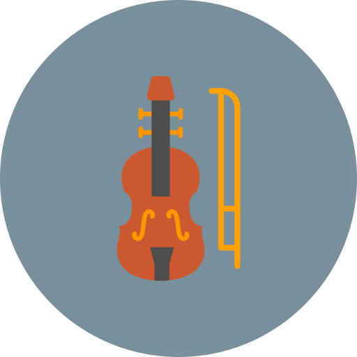 violín icono gratis