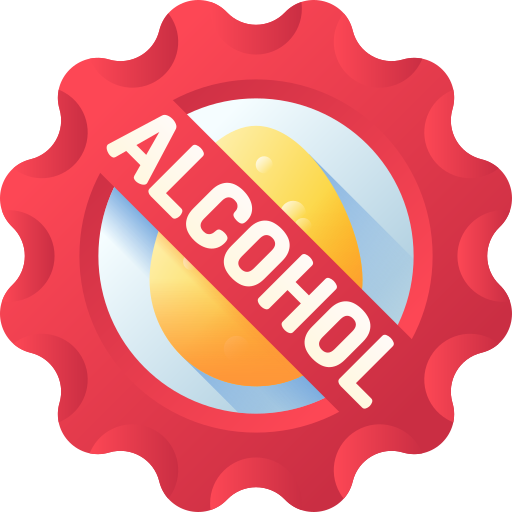 sin alcohol icono gratis