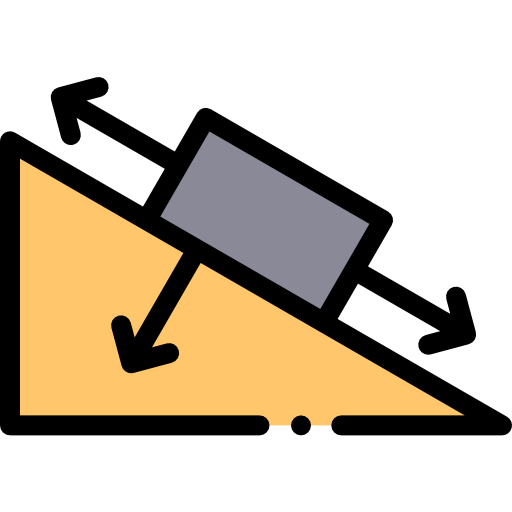 Hypotenuse Detailed Rounded Lineal color icon