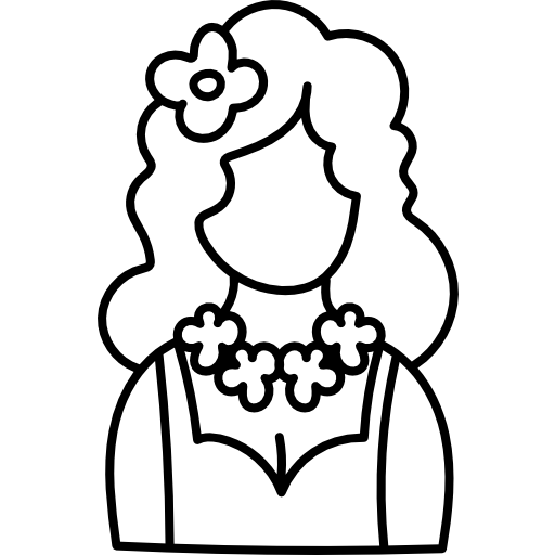 hawaiano icono gratis