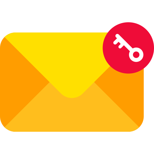 correo electrónico confidencial icono gratis