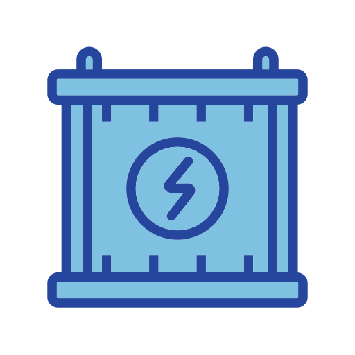 batería de coche icono gratis