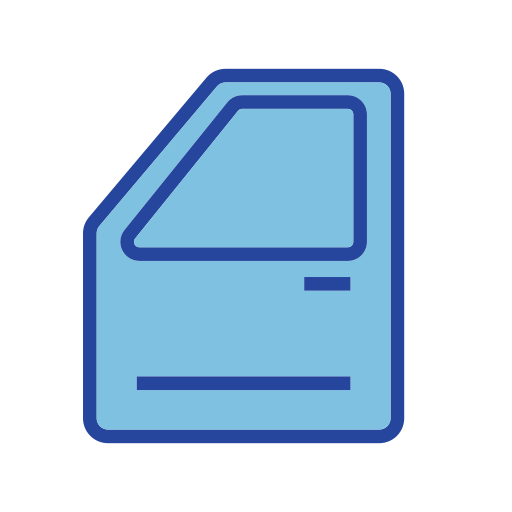 puerta del auto icono gratis