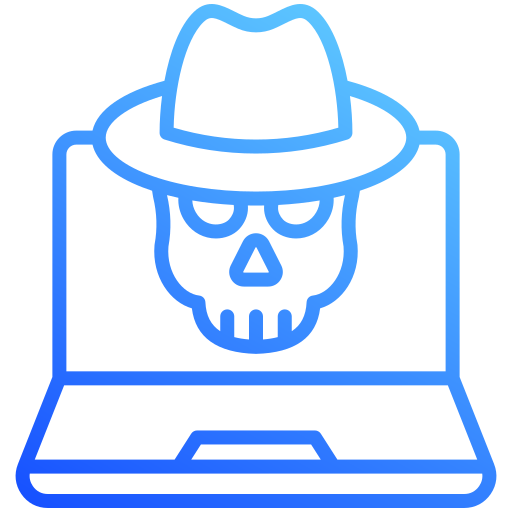 delito cibernético icono gratis