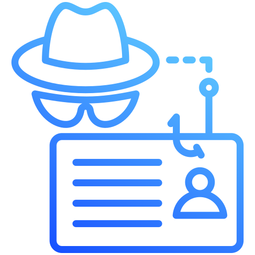 el robo de identidad icono gratis