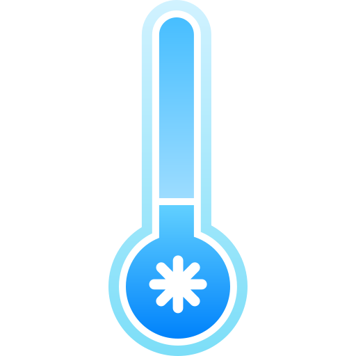 temperatura fría icono gratis