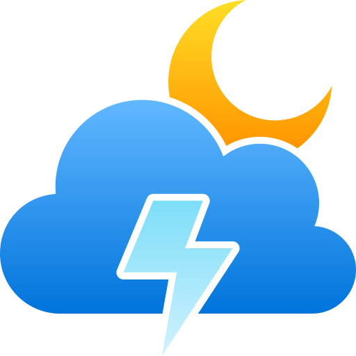 Cloudy night free icon