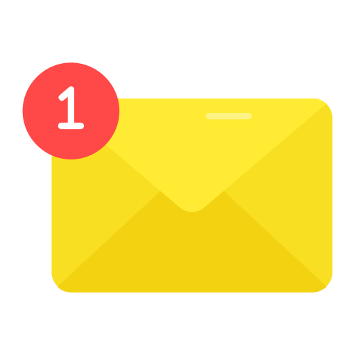 notificación de correo electrónico icono gratis