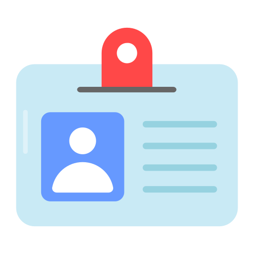 tarjeta de identificación icono gratis