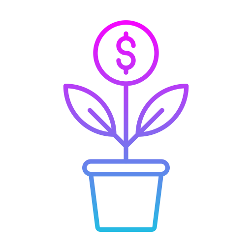 planta de dinero icono gratis