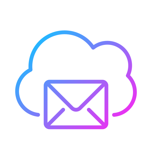 correo en la nube icono gratis