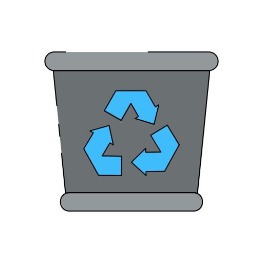 papelera de reciclaje icono gratis