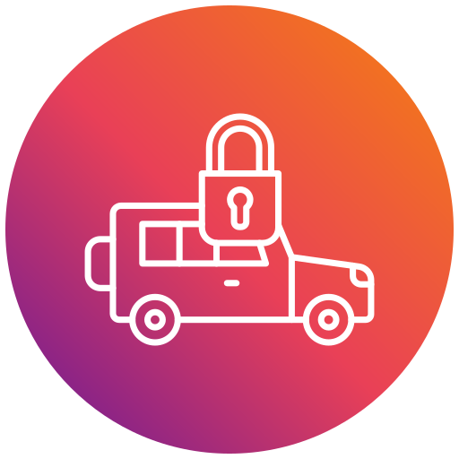 coche bloqueado icono gratis