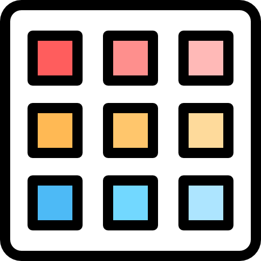 paleta de color icono gratis