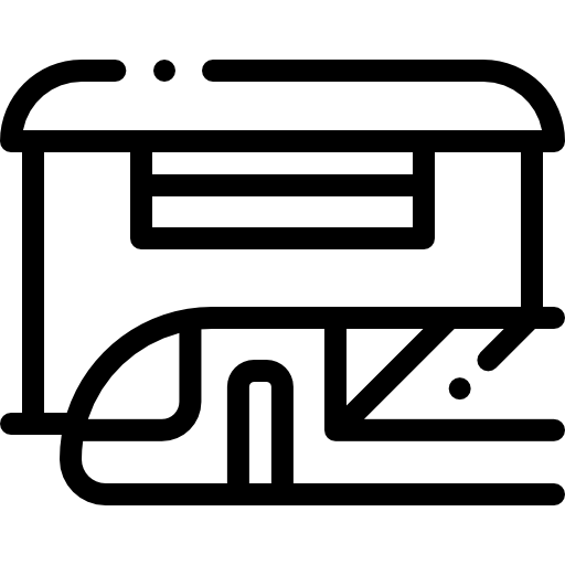 estación de tren icono gratis