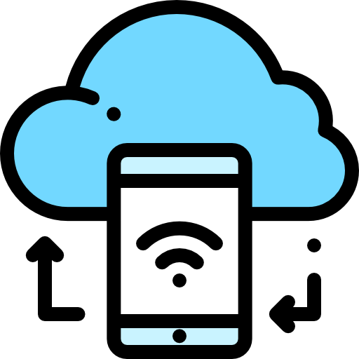 sincronización en la nube icono gratis