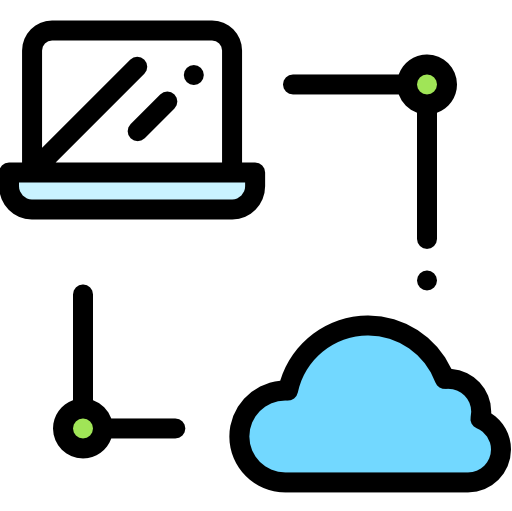 computación en la nube icono gratis
