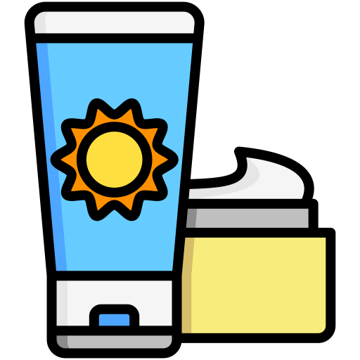 crema solar icono gratis