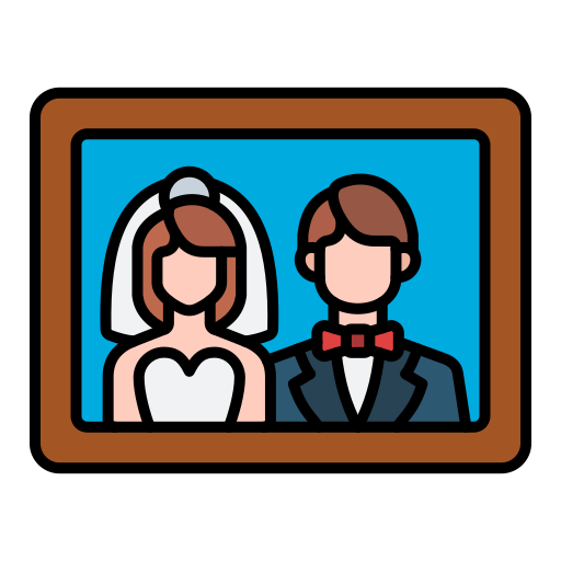 fotos de boda icono gratis