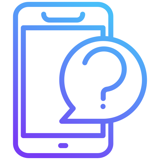 pregunta en línea icono gratis