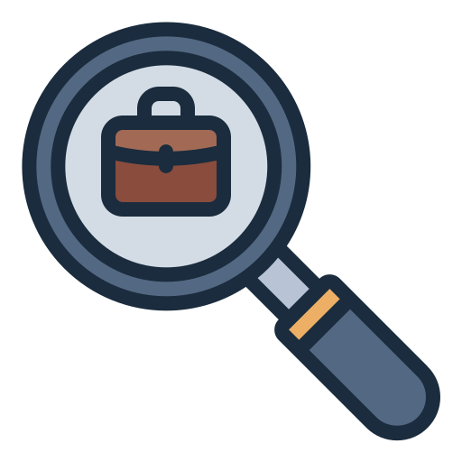 búsqueda de trabajo icono gratis