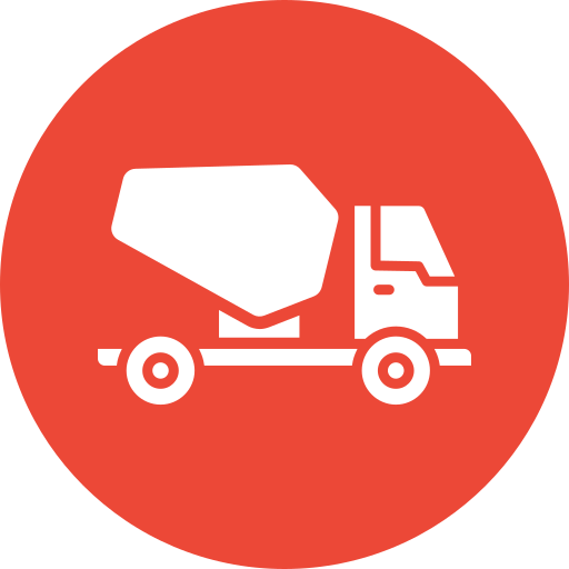 Concrete mixer - Free transport icons