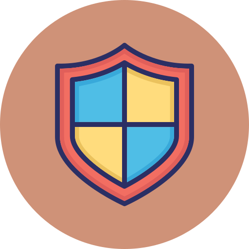 Protection shield free icon
