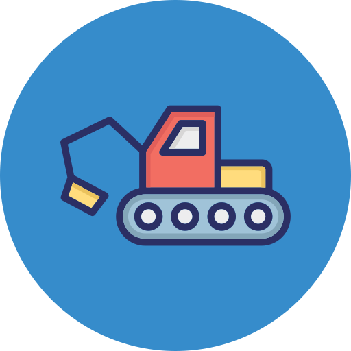 excavadora icono gratis