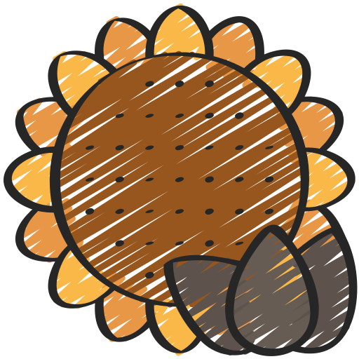 semilla de girasol icono gratis