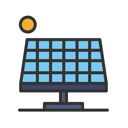 panel solar icono gratis