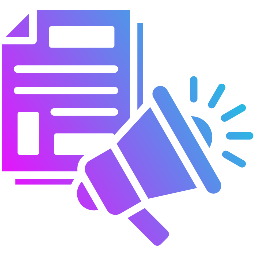 marketing de contenidos icono gratis