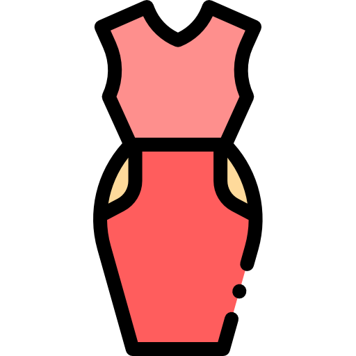 Dress Detailed Rounded Lineal color icon