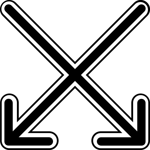 Two arrows free icon